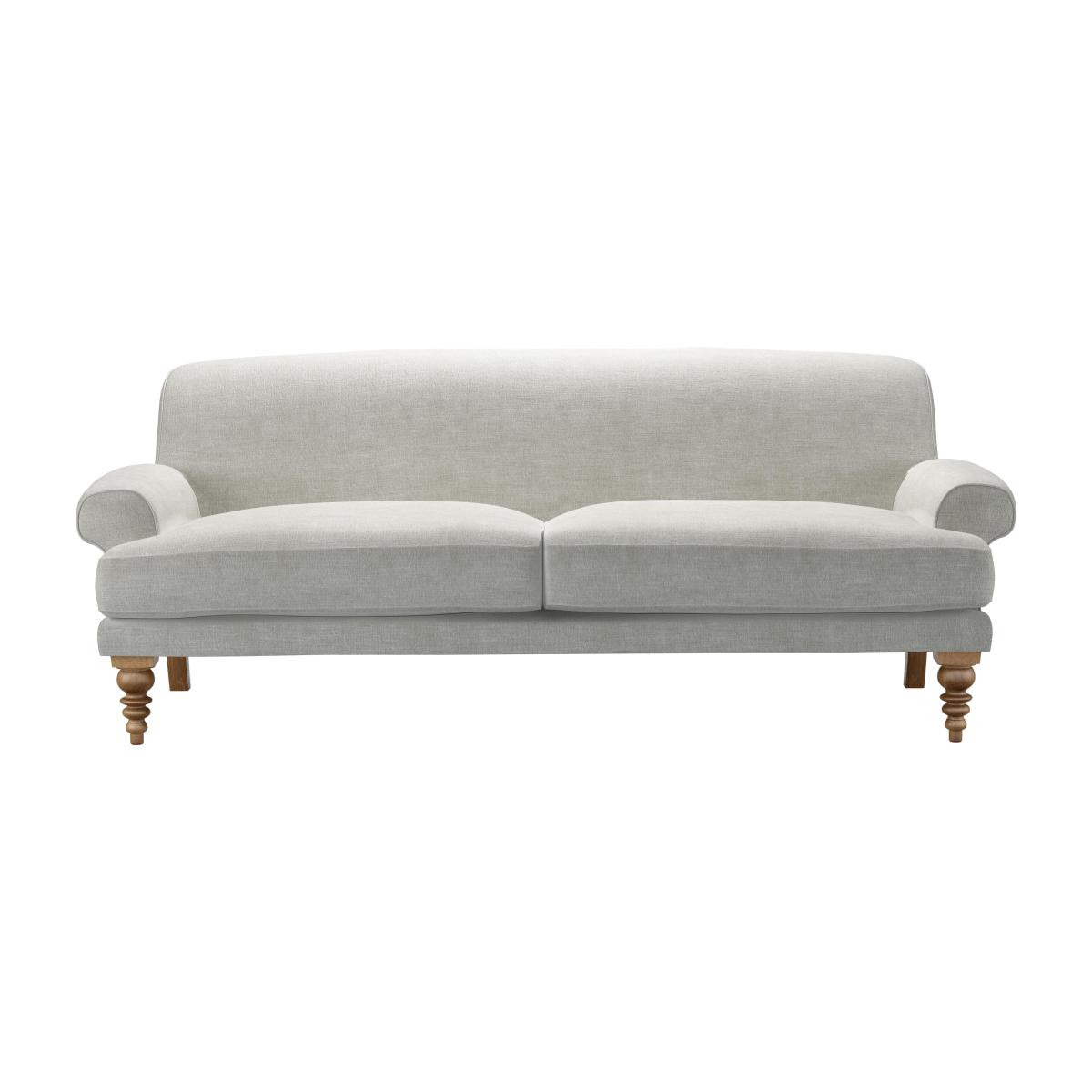 Saturday 3 Seat Sofa (breaks down) in Fog Aquaclean Clever Chenille – image 1