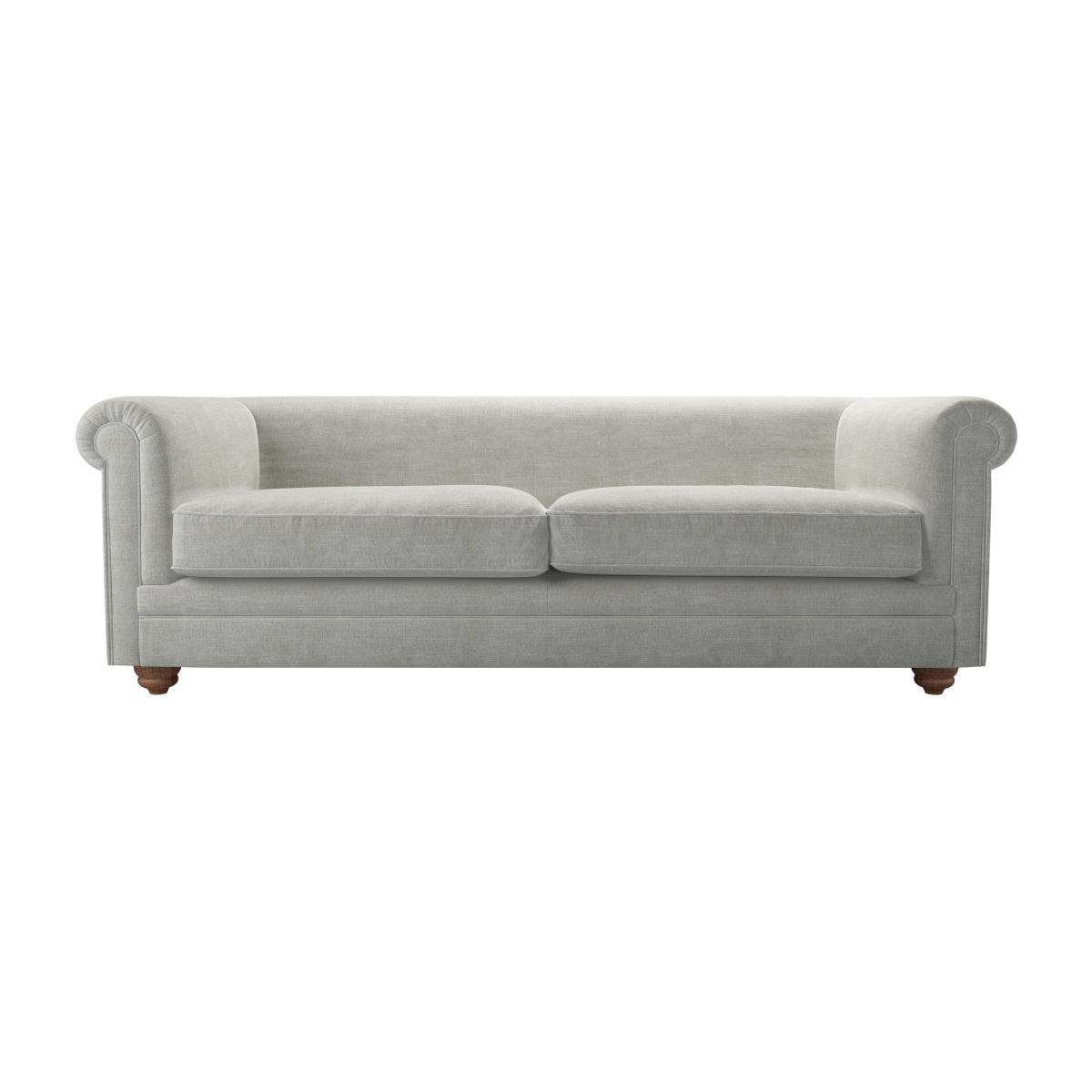 Patrick Unbuttoned 3 Seat Sofa in Fog Aquaclean Clever Chenille – image 1