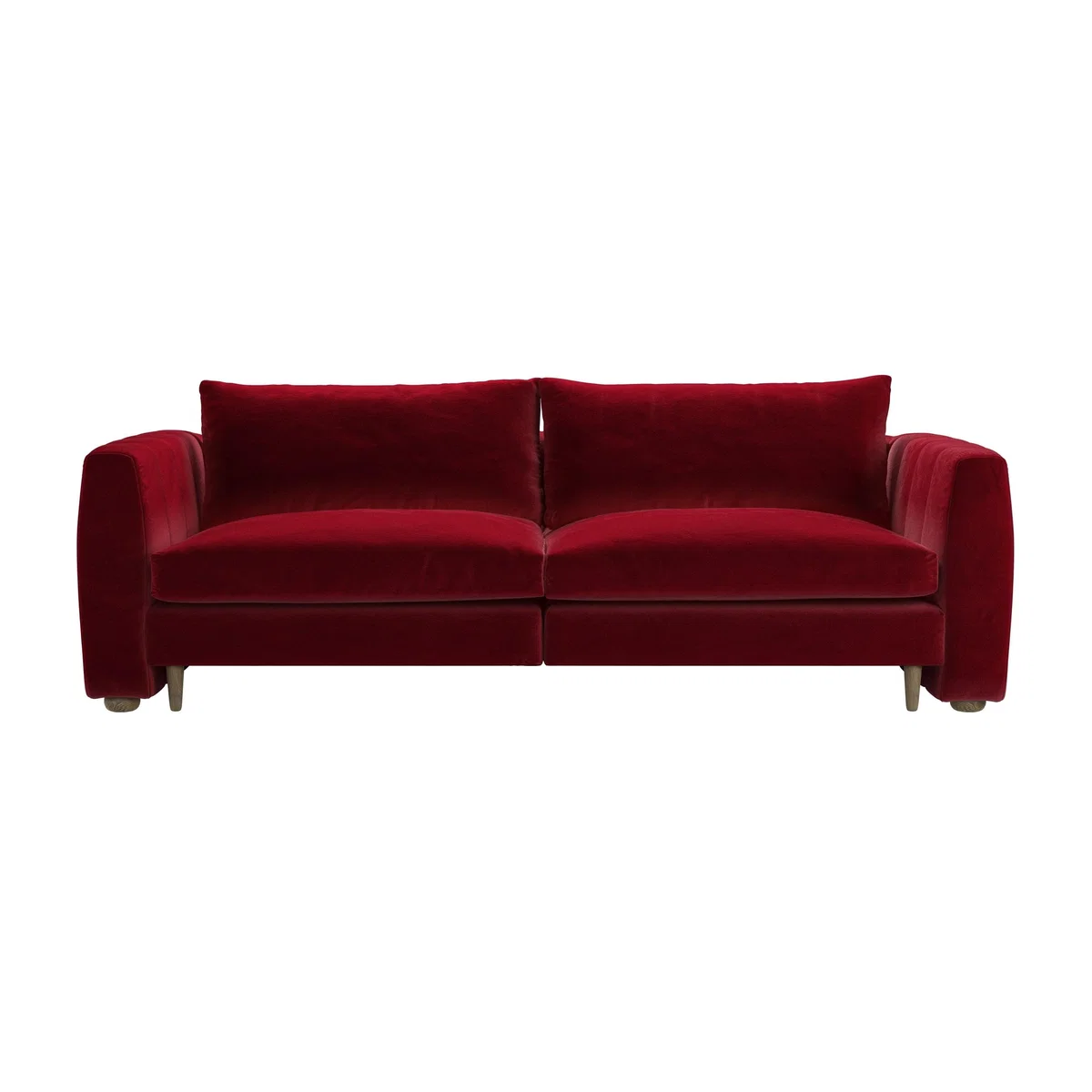 Tiffany 2.5 Seat Sofa in Malbec Cotton Matt Velvet – image 1