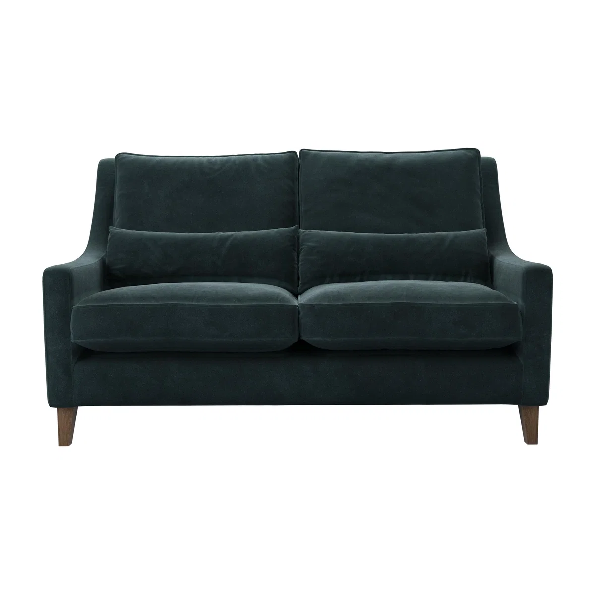 High Back Iggy 2.5 Seat Sofa in Deep Forest Aquaclean Clever Velvet – image 1