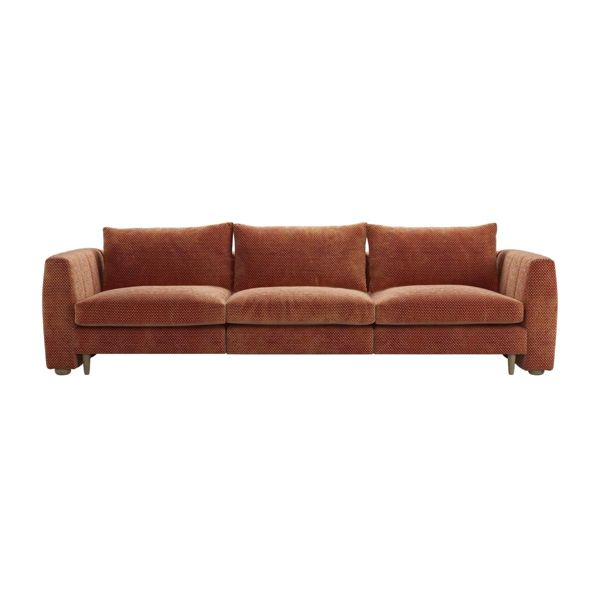 Tiffany 3 Seat Sofa in Pomegranate Bubble Velvet – image 1