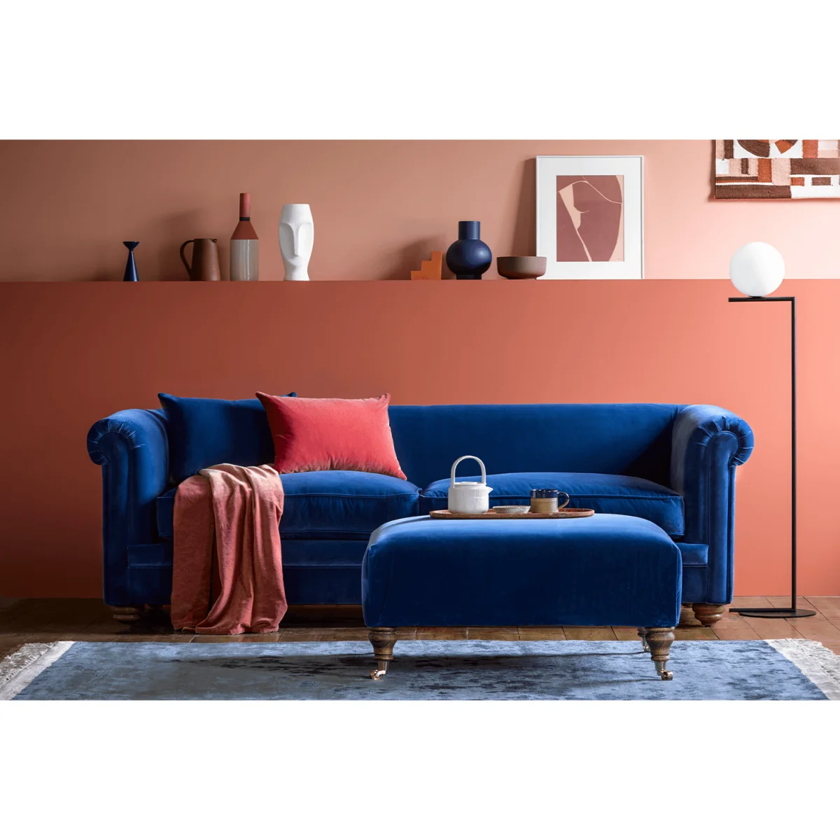 Patrick Unbuttoned 2.5 Seat Sofa in Sea Spray Aquaclean Clever Chenille – image 2
