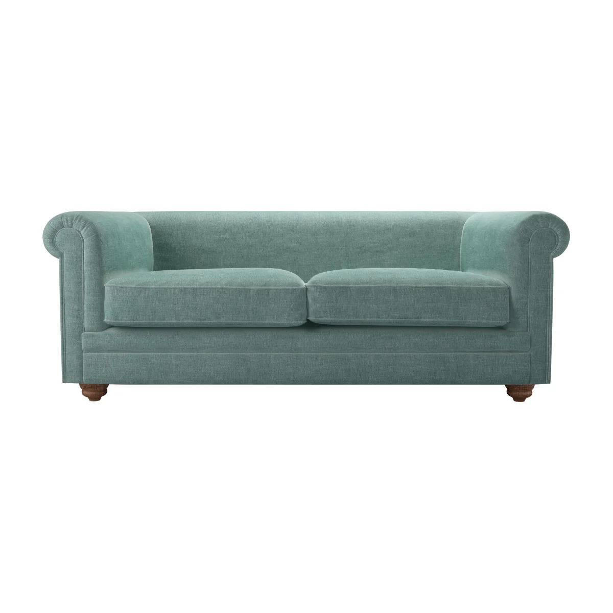 Patrick Unbuttoned 2.5 Seat Sofa in Sea Spray Aquaclean Clever Chenille – image 1