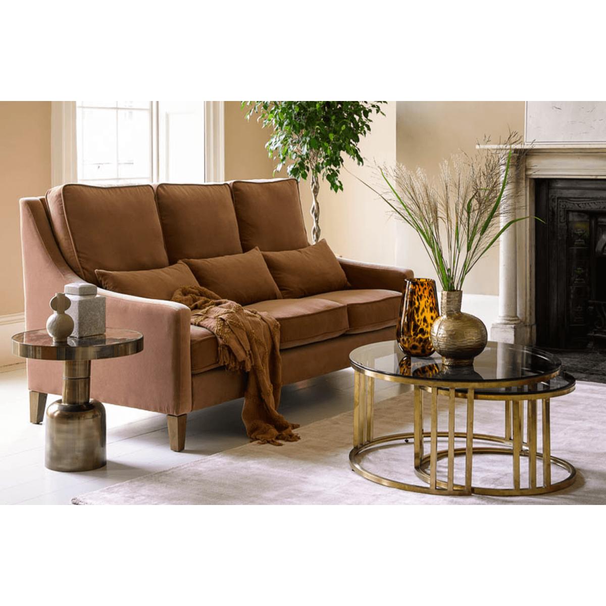 High Back Iggy 2.5 Seat Sofa in Fog Aquaclean Clever Chenille – image 3