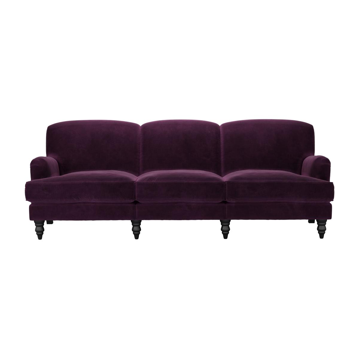Snowdrop 4 Seat Sofa in Damson Smart Velvet – image 1