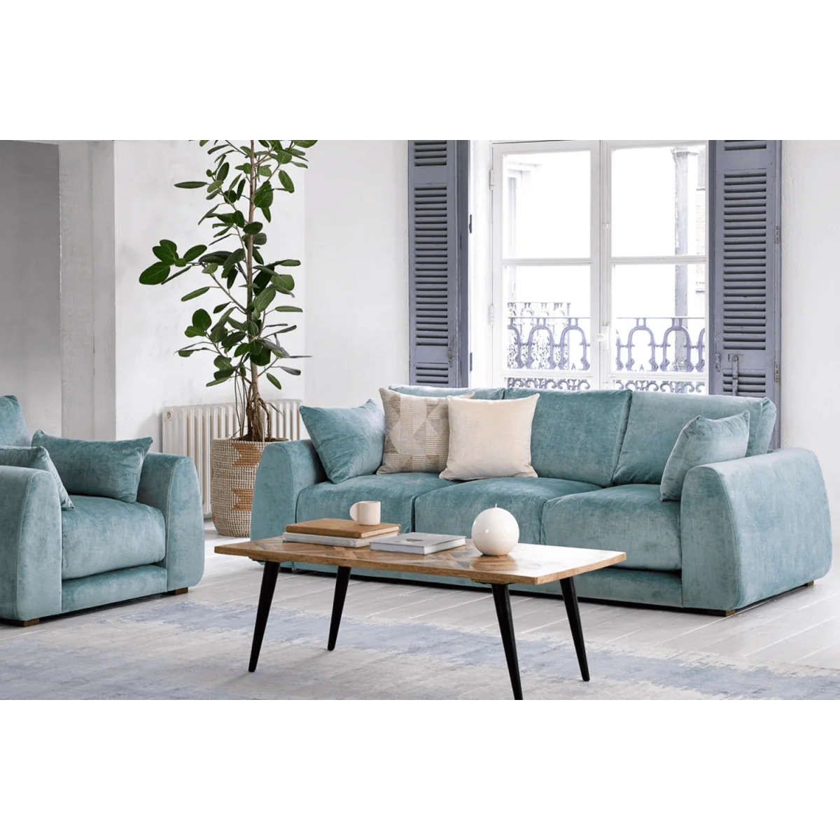 Carmel 2.5 Seat Sofa in Moroccan Spice Smart Velvet - sofa.com – image 2