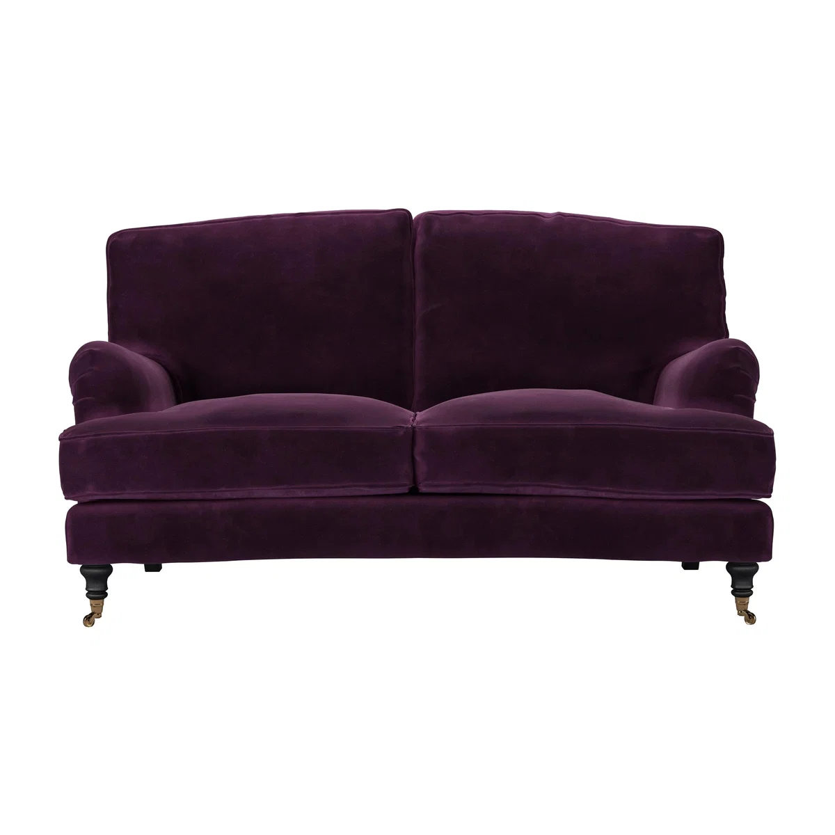 Bluebell 2 Seat Sofa in Damson Smart Velvet – image 1