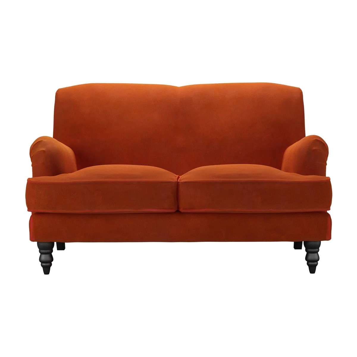 Snowdrop 2 Seat Sofa in Brick Aquaclean Clever Velvet – image 1