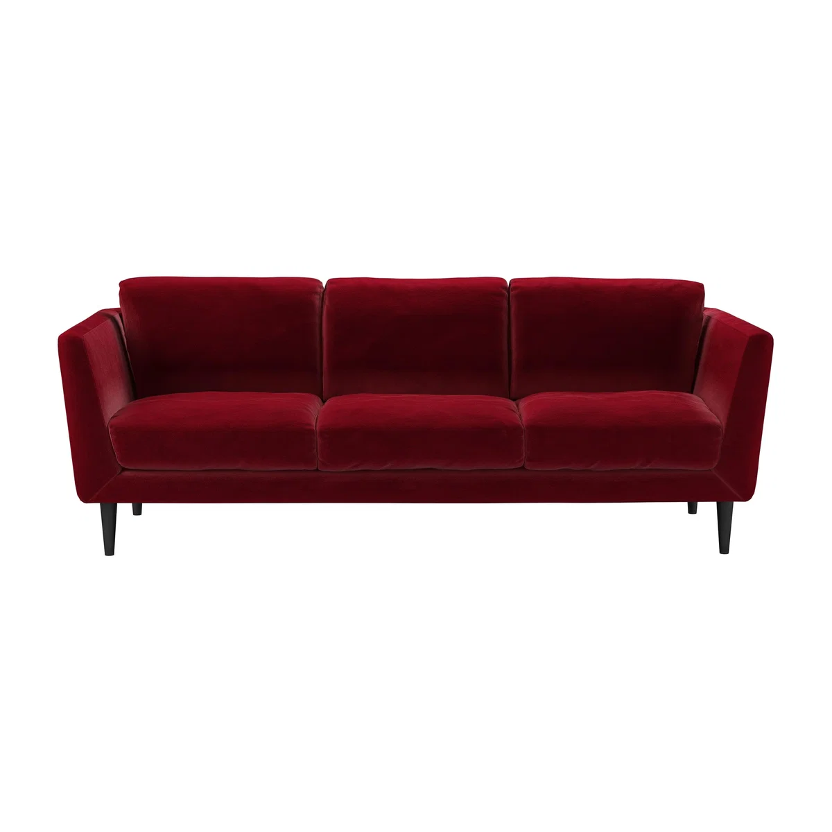 Holly 3 Seat Sofa in Malbec Cotton Matt Velvet – image 1