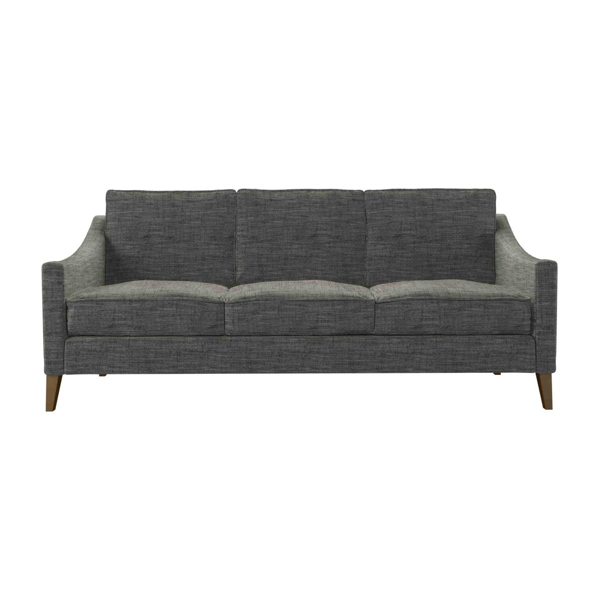 Iggy 3 Seat Sofa (breaks down) in Liquorice Baylee Multi-Tone Viscose Linen – image 1