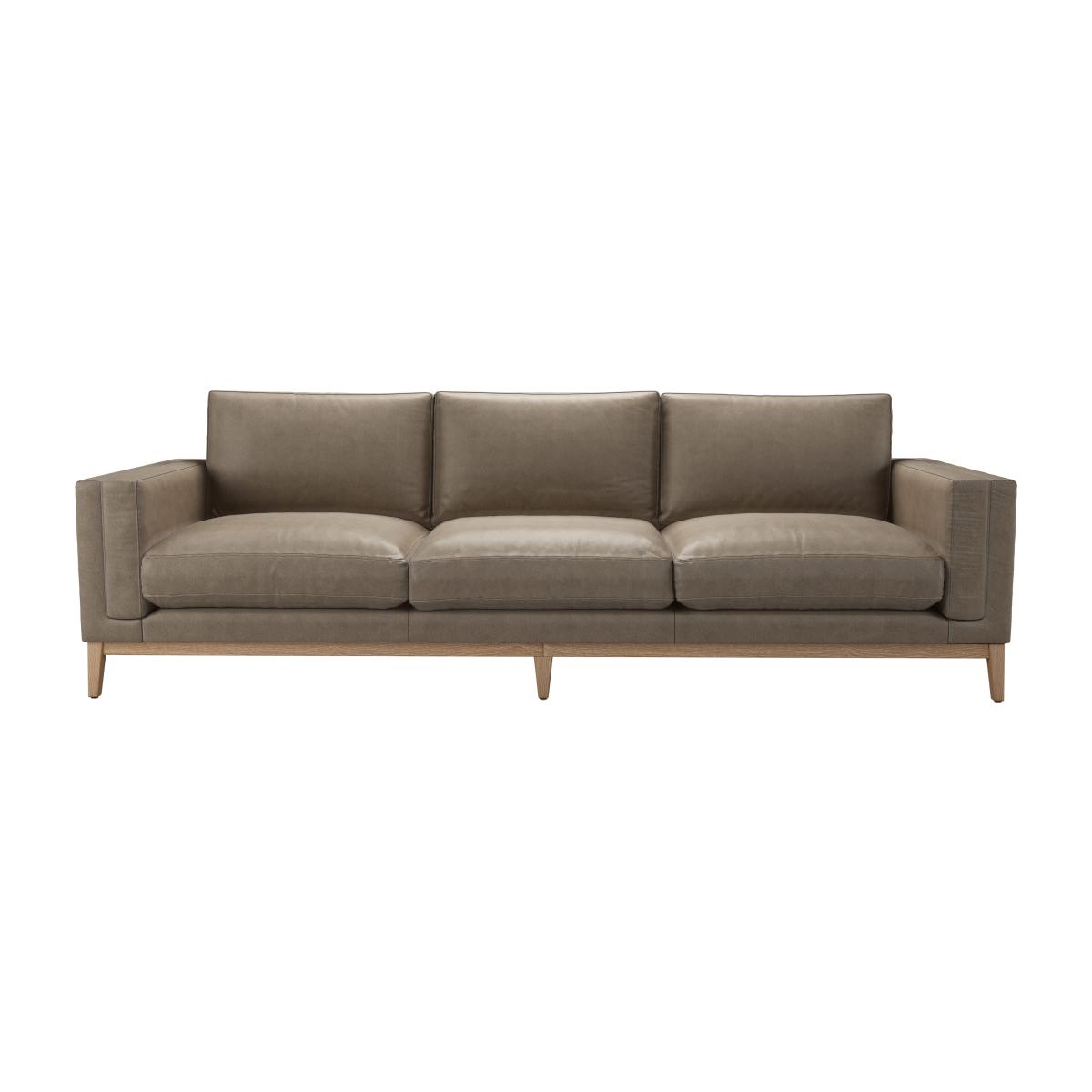 Costello 4 Seat Sofa in Pewter Grain Leather – image 1
