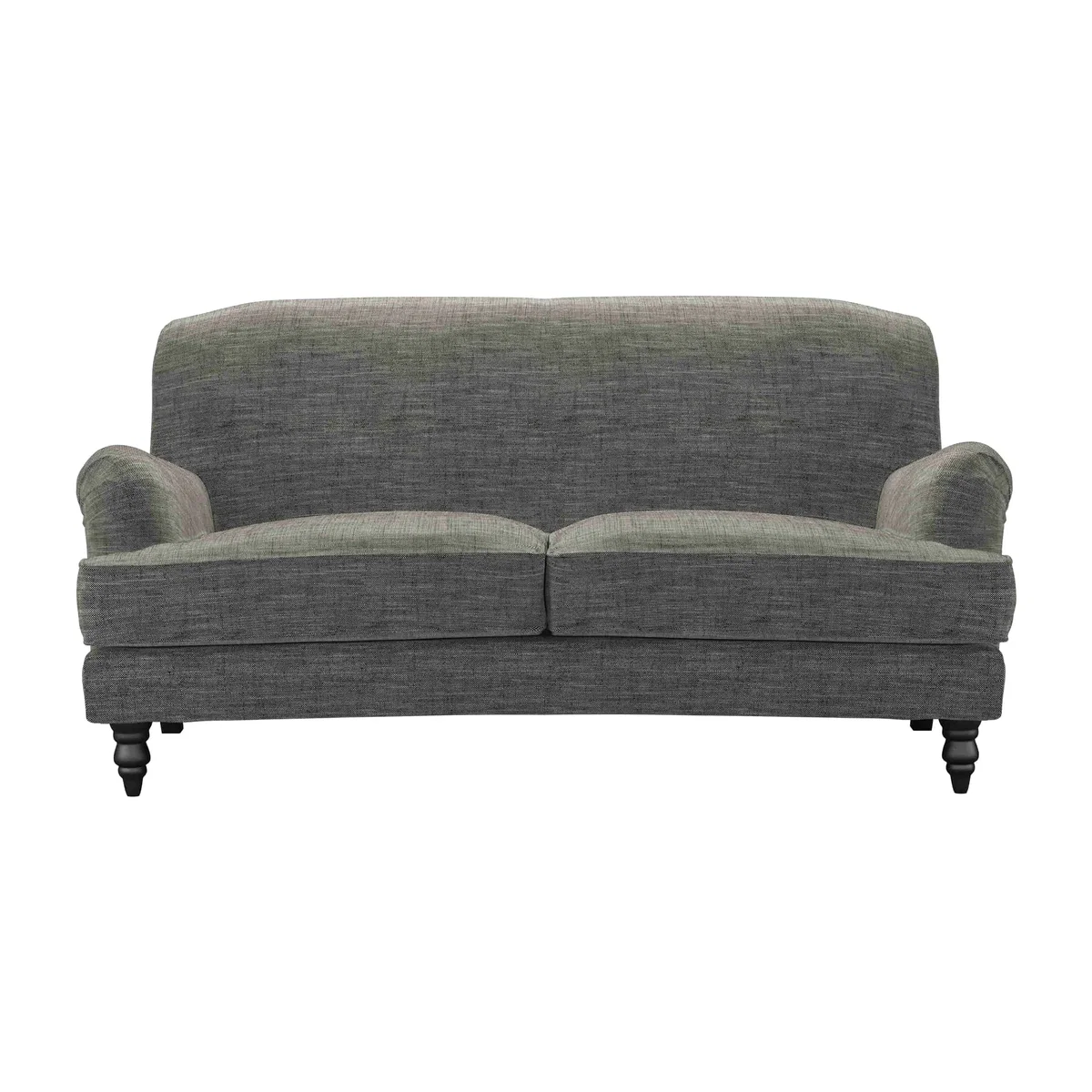 Snowdrop 2.5 Seat Sofa (breaks down) in Liquorice Baylee Multi-Tone Viscose Linen – image 1