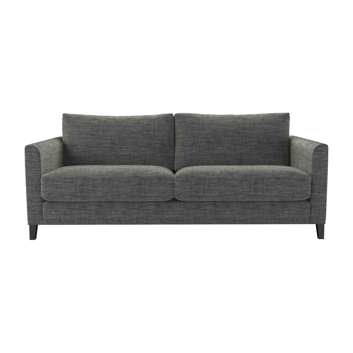 Izzy 3 Seat Sofa (breaks down) in Liquorice Baylee Multi-Tone Viscose Linen – image 1