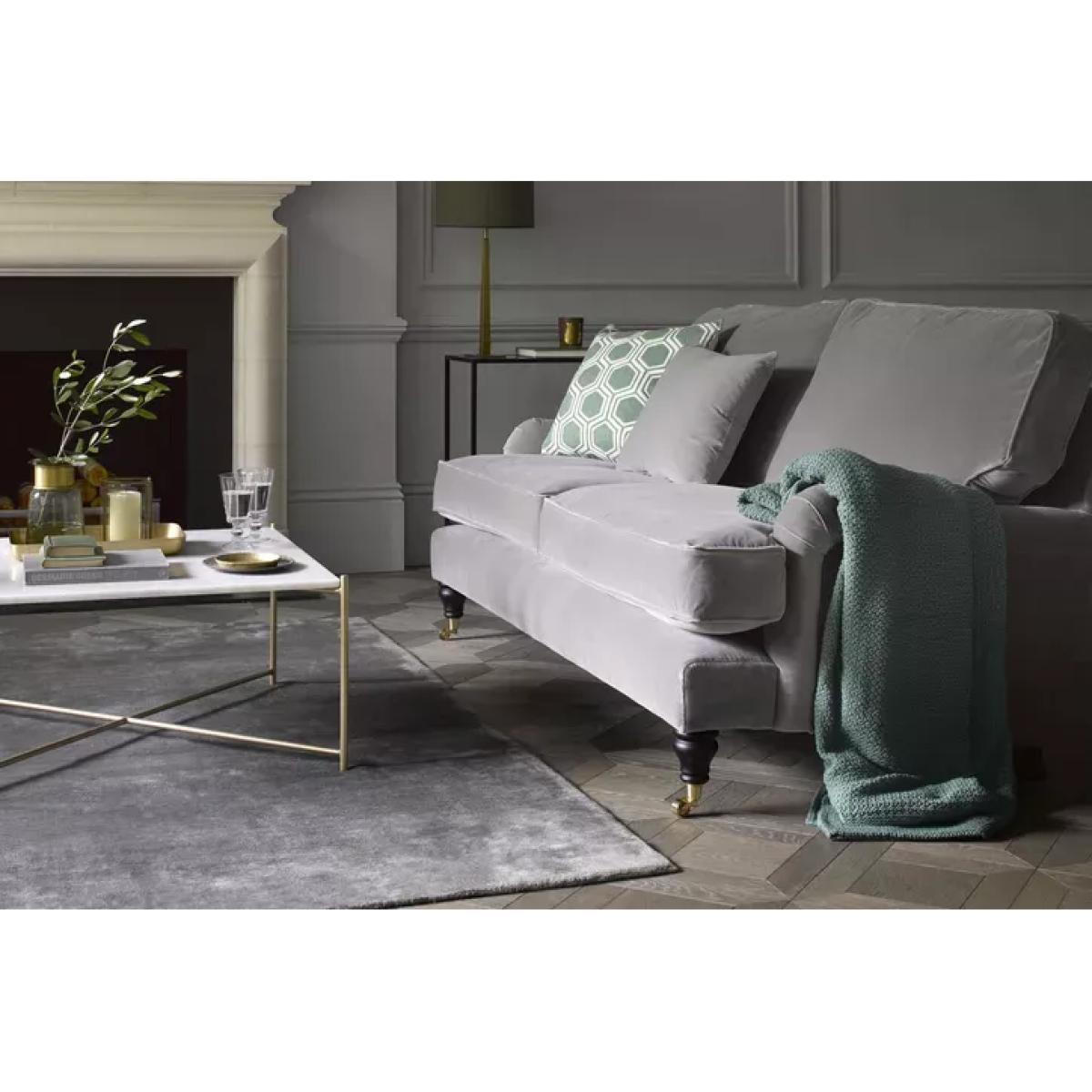 Bluebell 3 Seat Sofa (breaks down) in Sea Spray Aquaclean Clever Chenille – image 9