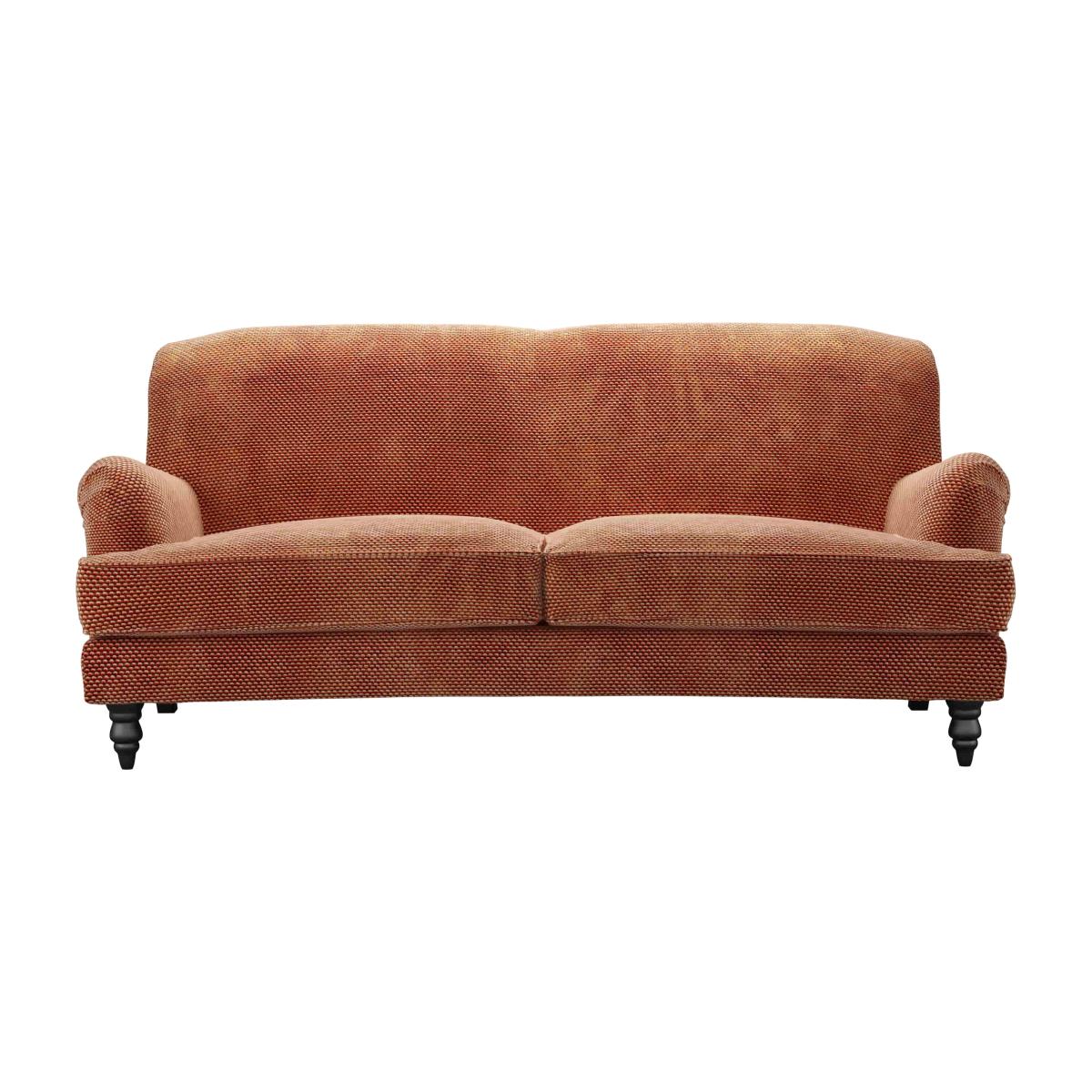 Snowdrop 3 Seat Sofa (breaks down) in Pomegranate Bubble Velvet – image 1