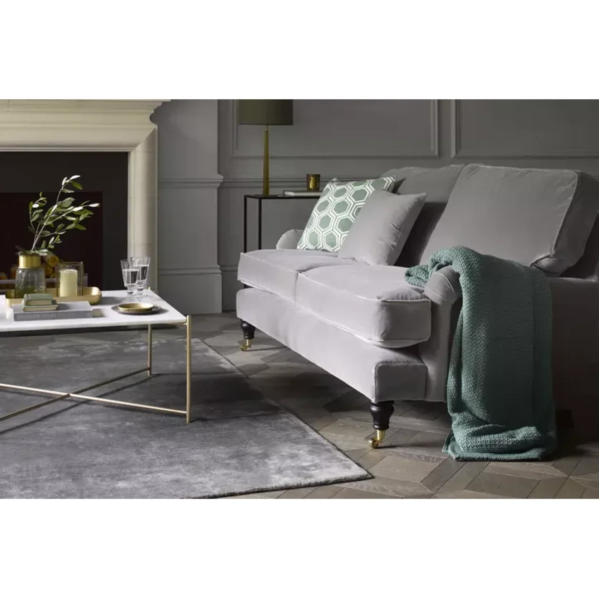 Bluebell 2.5 Seat Sofa in Malbec Cotton Matt Velvet – image 3