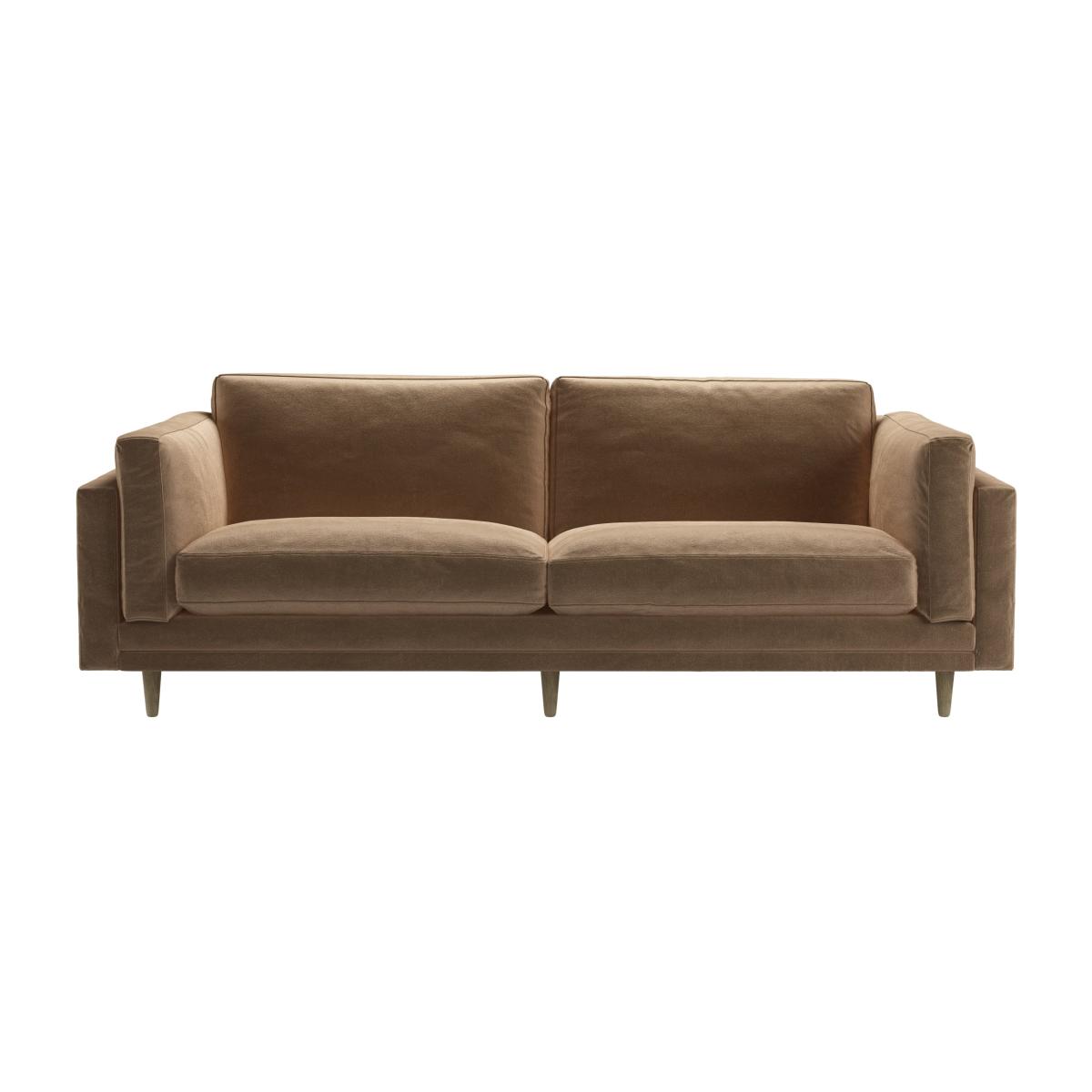 Marco 3 Seat Sofa in Spiced Latte Cotton Matt Velvet – image 1