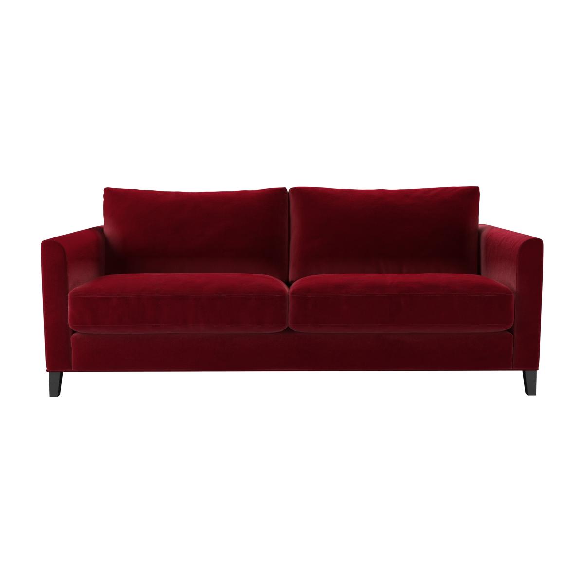 Izzy 3 Seat Sofa (breaks down) in Malbec Cotton Matt Velvet – image 1