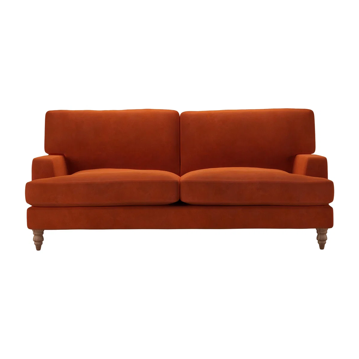 Isla 3 Seat Sofa in Brick Aquaclean Clever Velvet – image 1