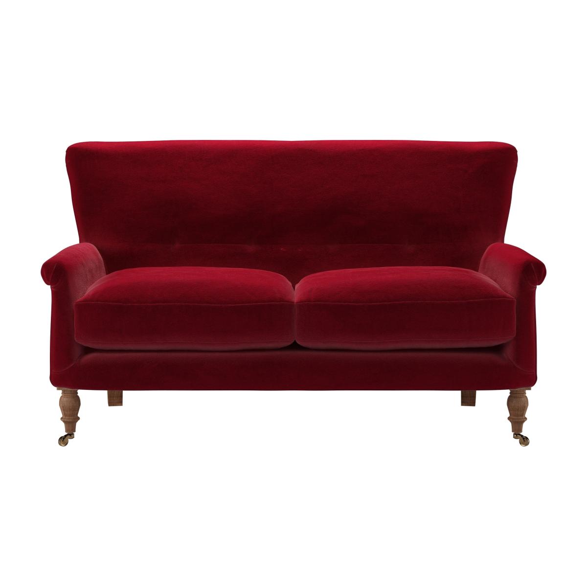 Alderney 2 Seat Sofa in Malbec Cotton Matt Velvet – image 1