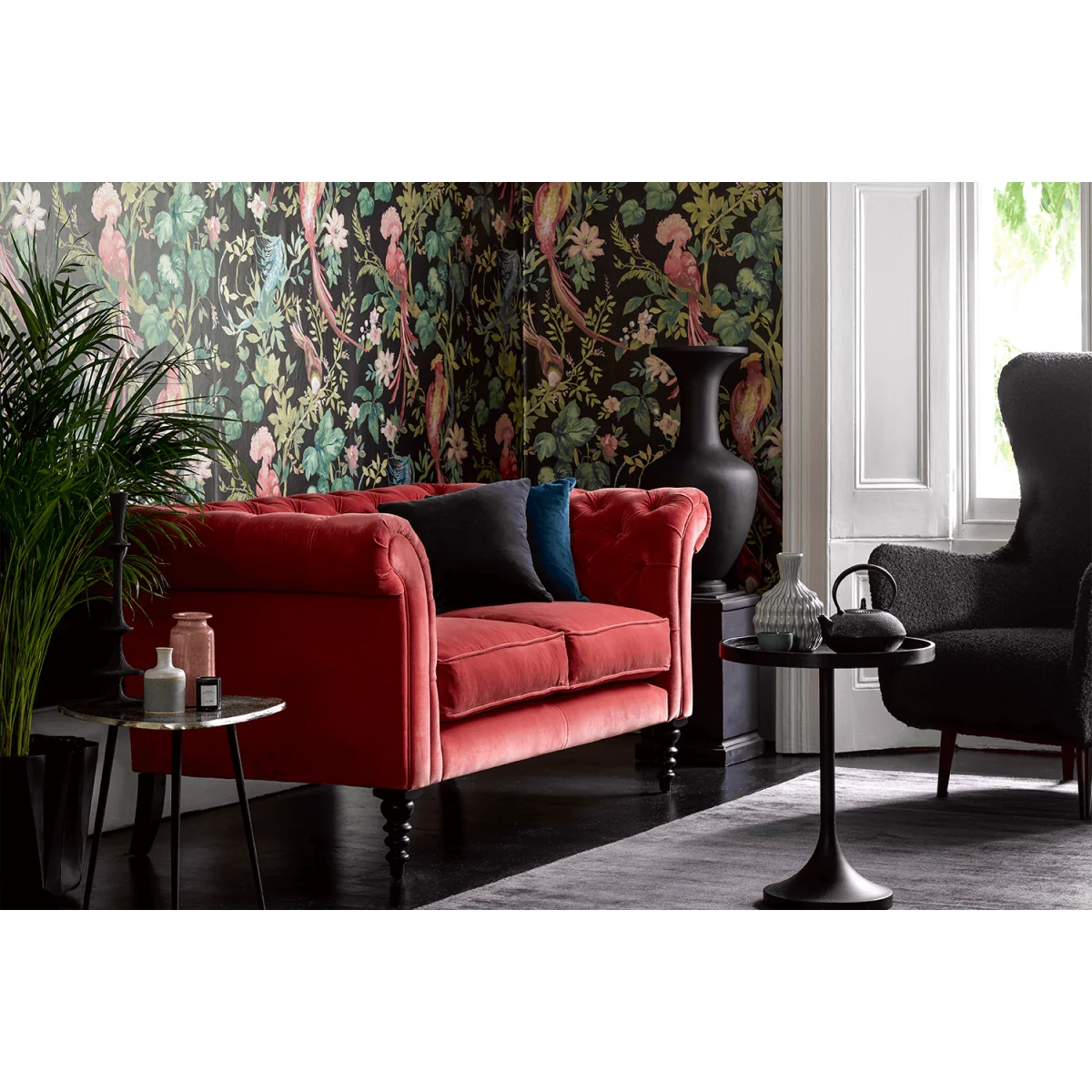 Oscar 2.5 Seat Sofa in Jasmine Silky Jacquard Weave – image 2