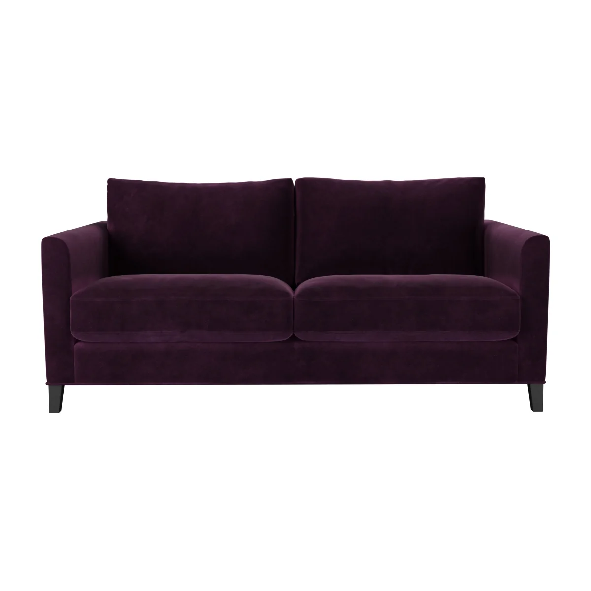 Izzy 2.5 Seat Sofa (breaks down) in Damson Smart Velvet – image 1