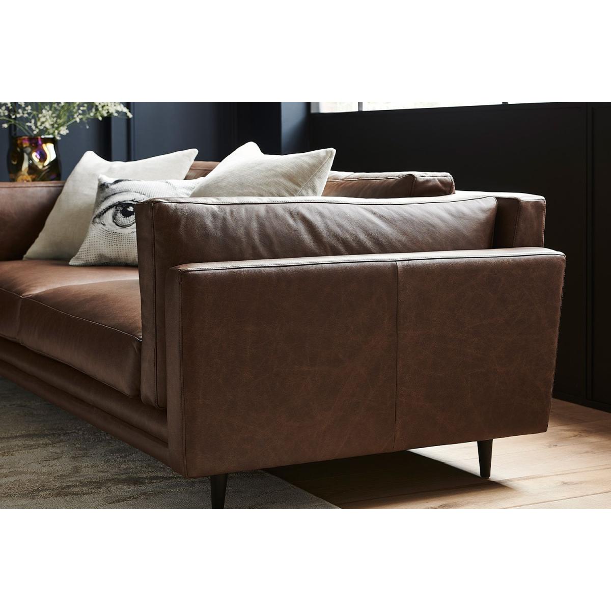 Marco 2.5 Seat Sofa in Midnight Blue Brushed Linen Cotton – image 6