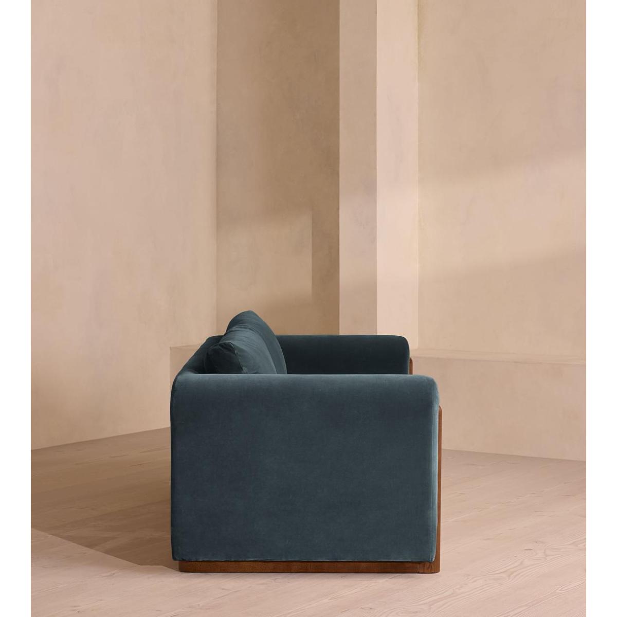 Faarell Sofa, Velvet, Grey Blue, US – image 4