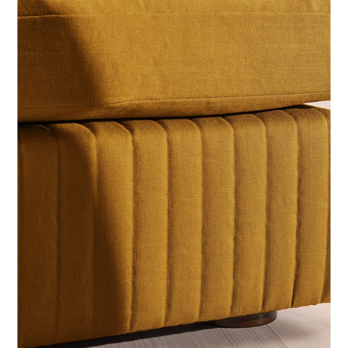 Oona Deep Sit Modular Sofa, Three Seater, Linen, Turmeric, UK – image 6
