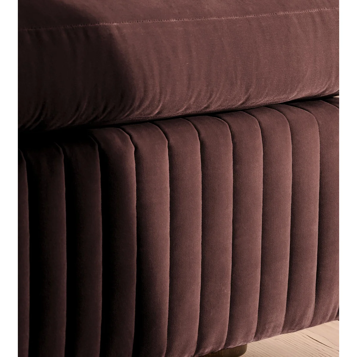 Oona Modular Sofa, Three Seater, Velvet, Aubergine, UK – image 7