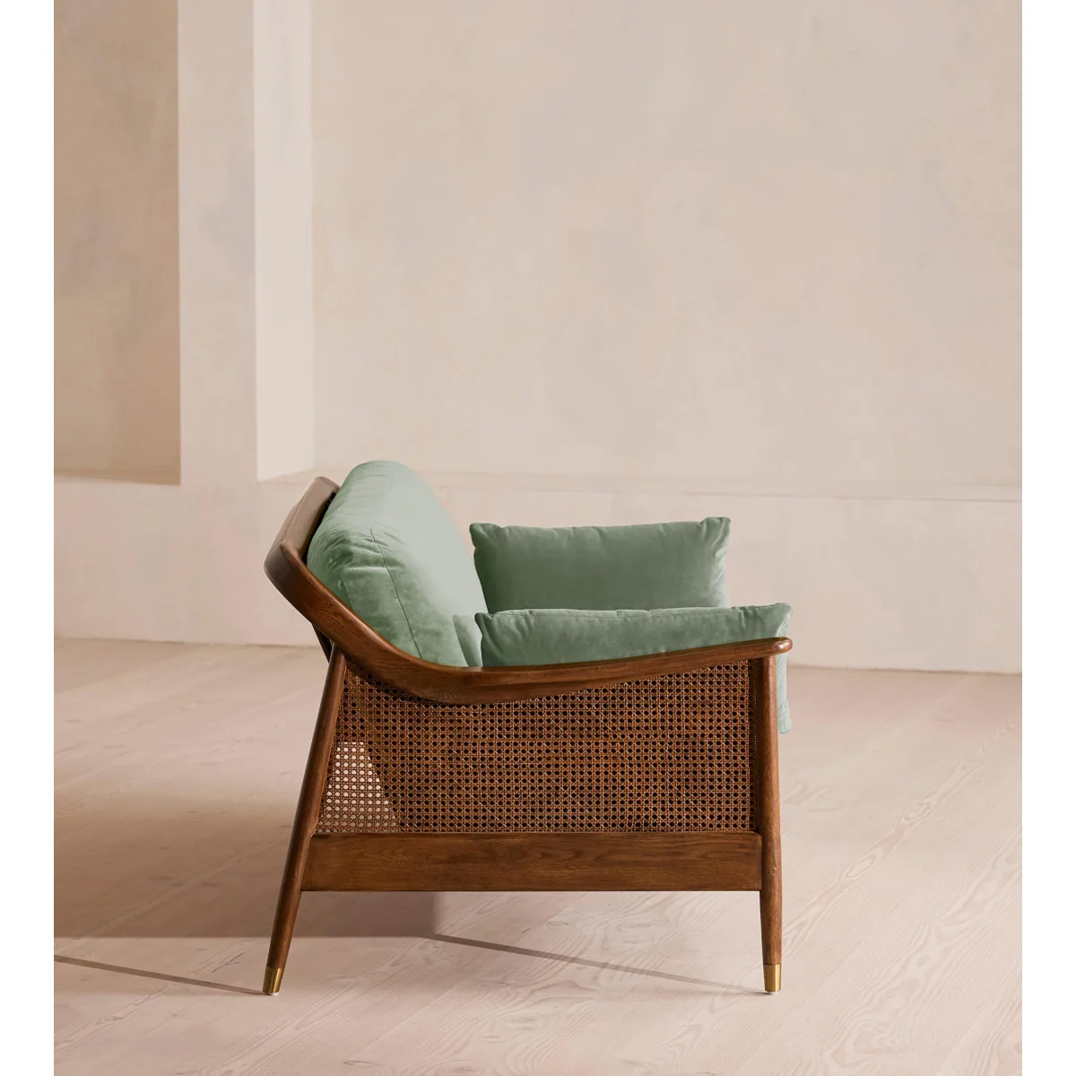 Atlanta Three Seater, Velvet, Seafoam, UK – image 4
