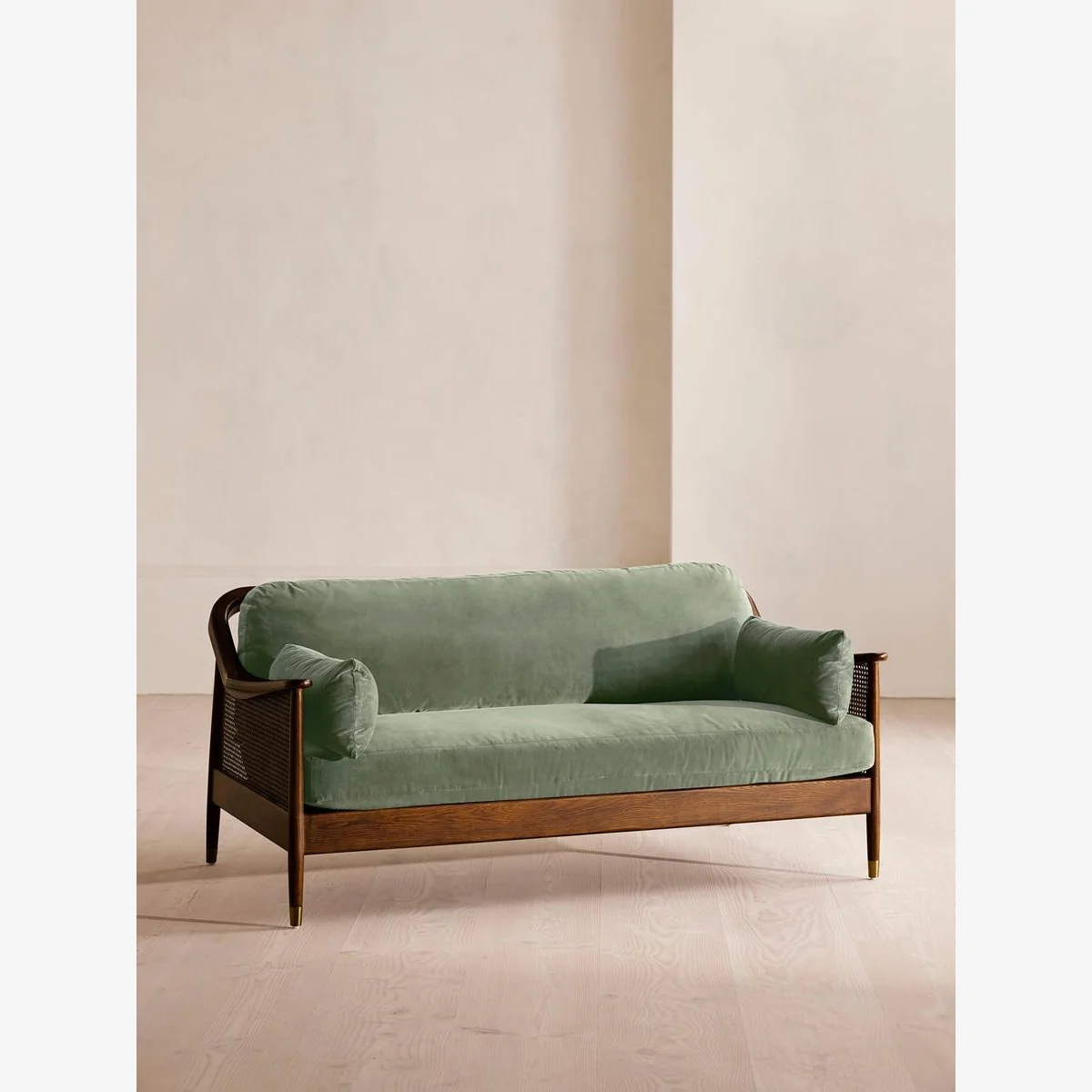 Atlanta Three Seater, Velvet, Seafoam, UK – image 1