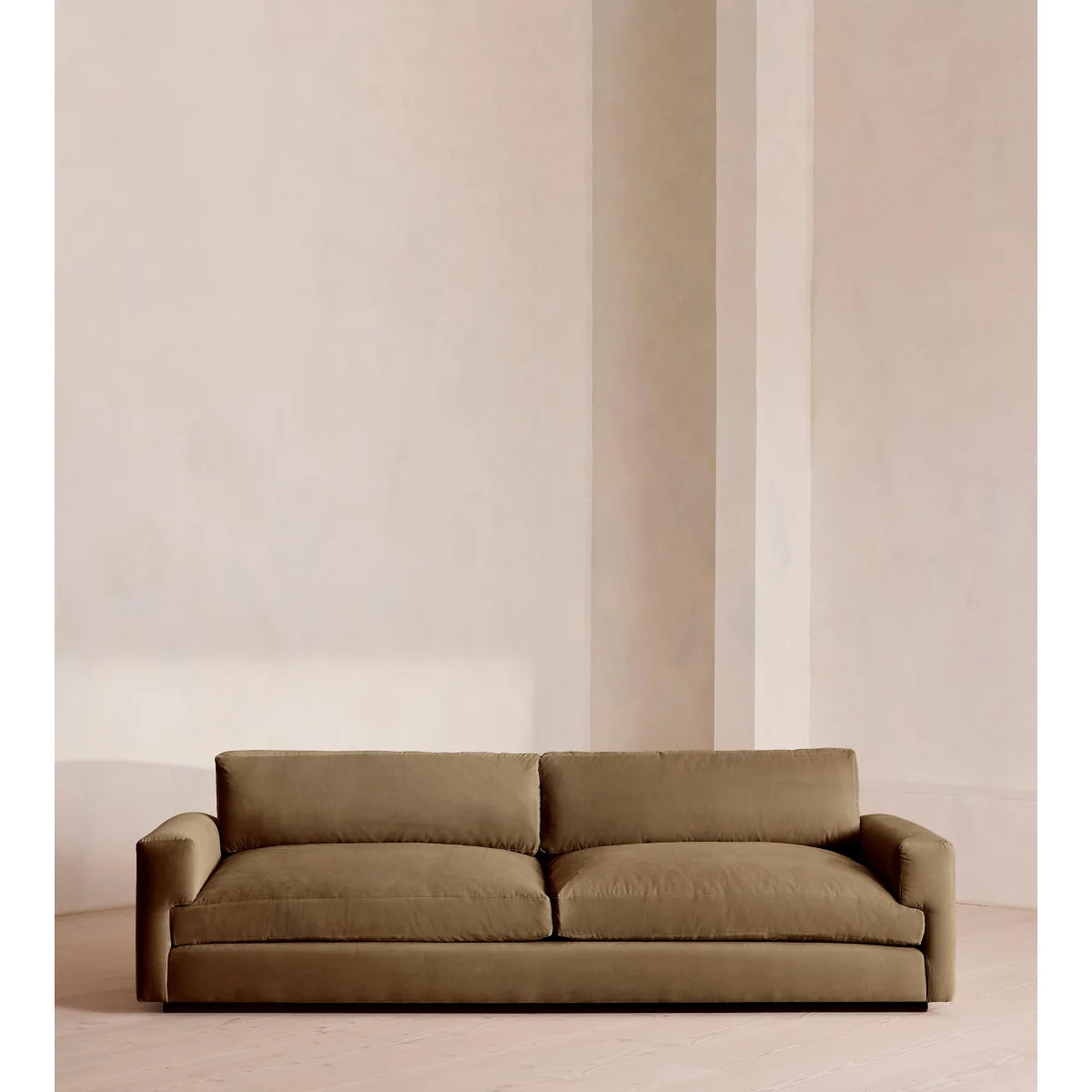 Mossley Four Seater Sofa, Velvet, Truffle, UK – image 3