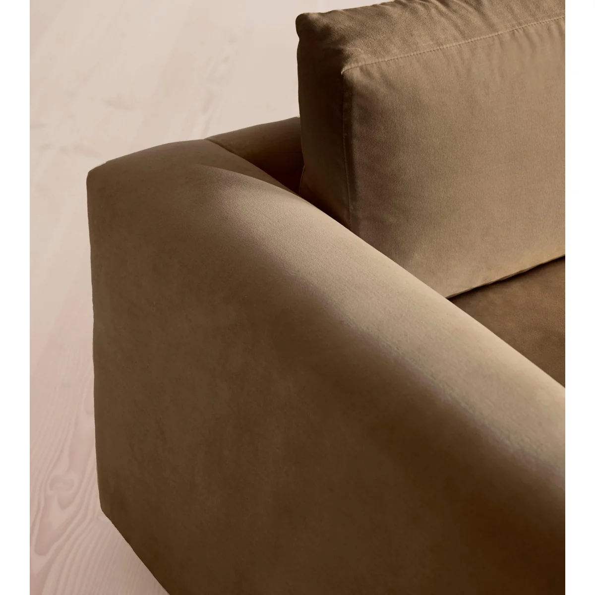 Mossley Four Seater Sofa, Velvet, Truffle, UK – image 6