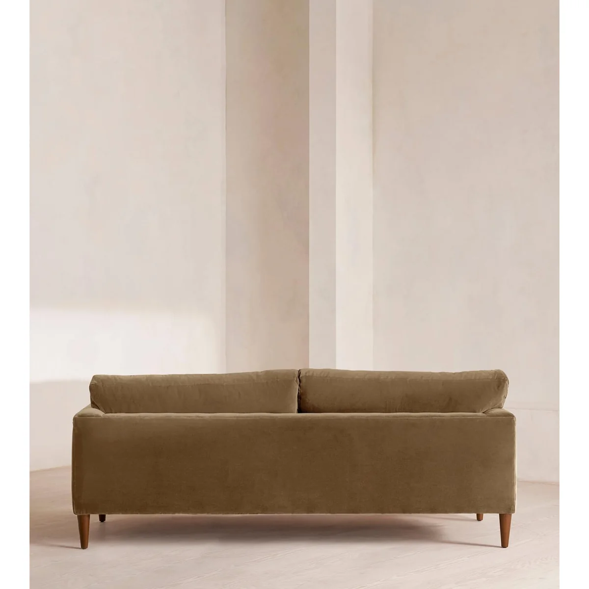 Reya Three Seater Sofa, Velvet, Truffle, UK – image 5