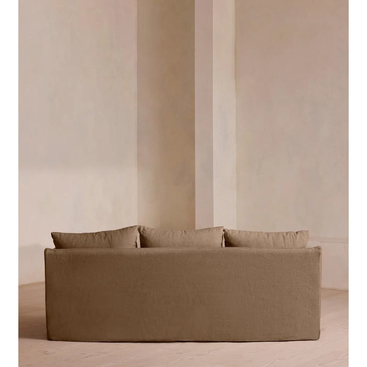 Roma Three Seater Sofa, Linen, Ochre – image 5