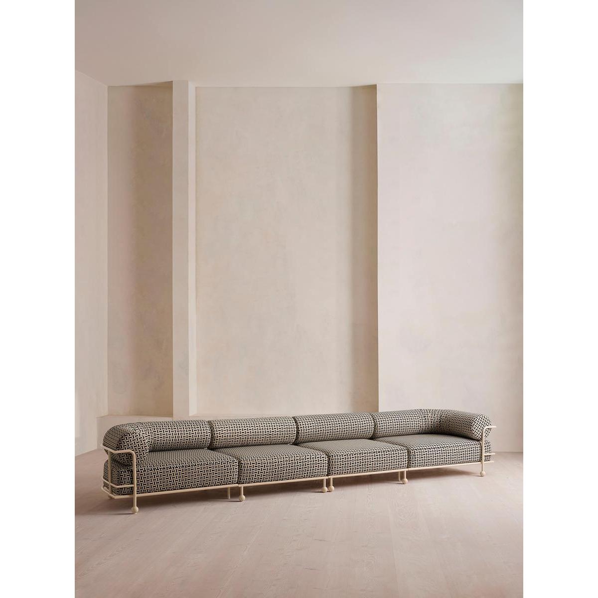 Gaspard Five Seater Sofa, Elitis Farniente, Monochrome, UK – image 2