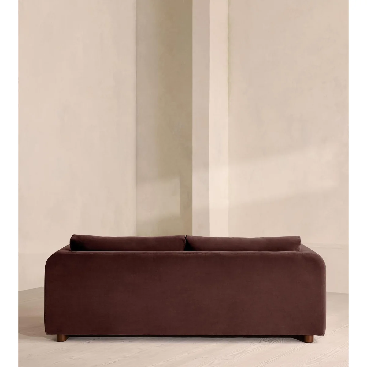 Farrell Three Seater Sofa, Velvet, Aubergine, UK – image 5