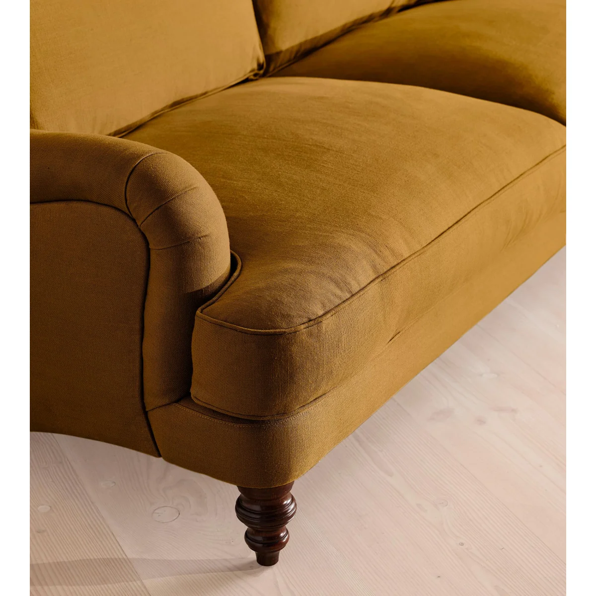 Arundel Three Seater, Sofa, Linen, Turmeric – image 7