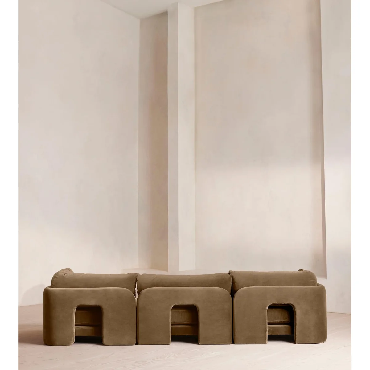 Odell Modular Sofa, Four Seater, Velvet, Truffle, UK – image 5