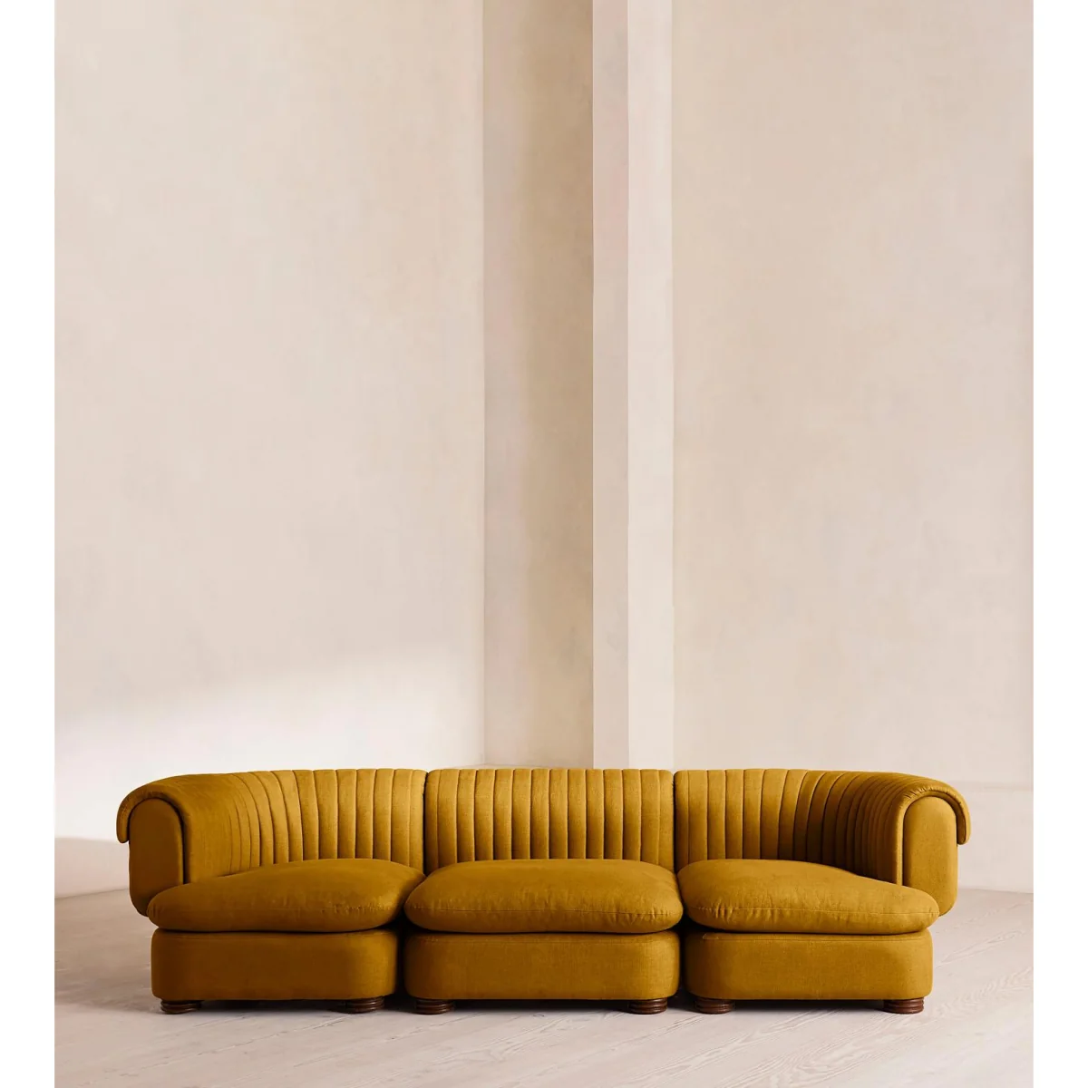 Rava Modular Sofa, Four Seater, Linen, Turmeric, UK – image 2