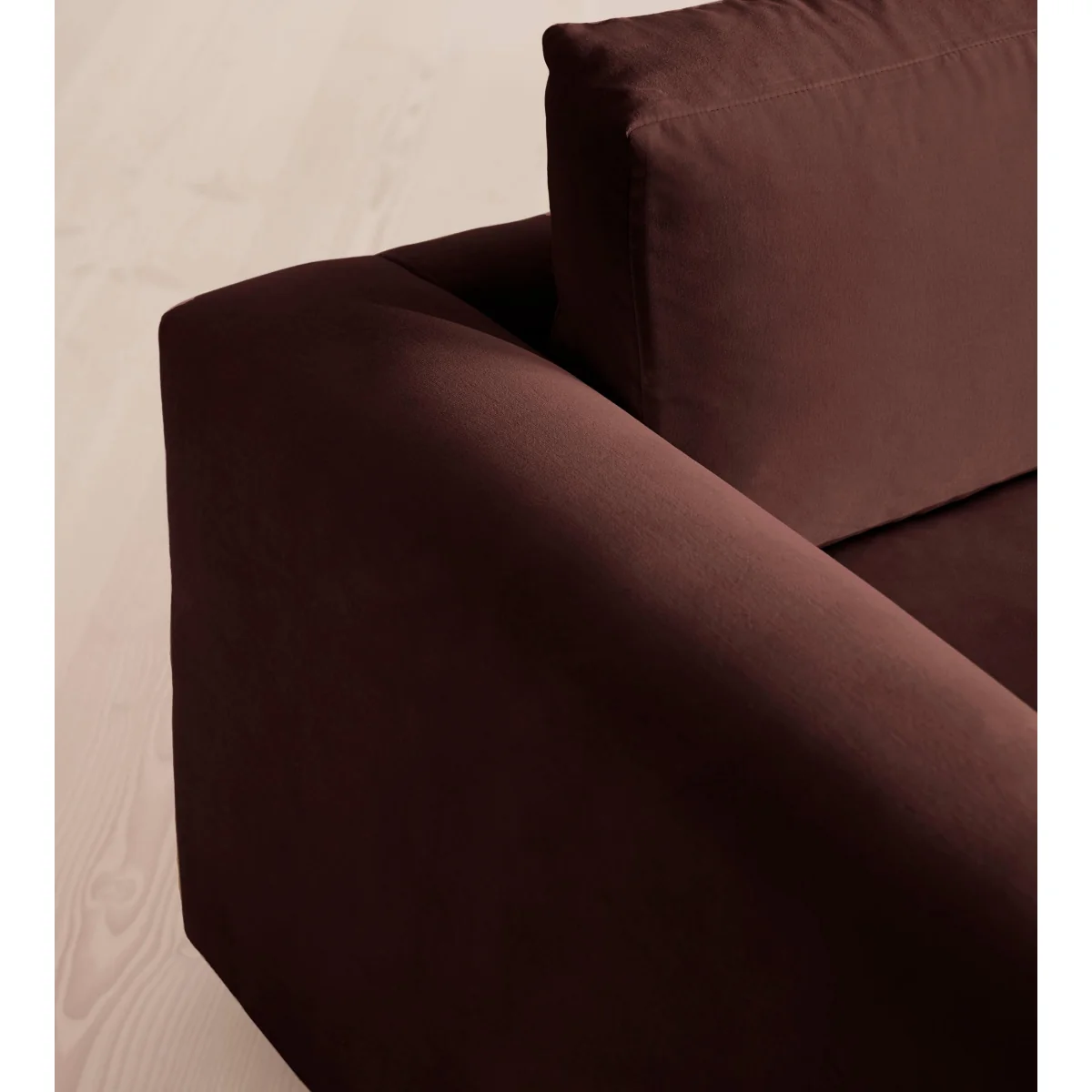 Mossley Four Seater Sofa, Velvet, Aubergine, UK – image 6