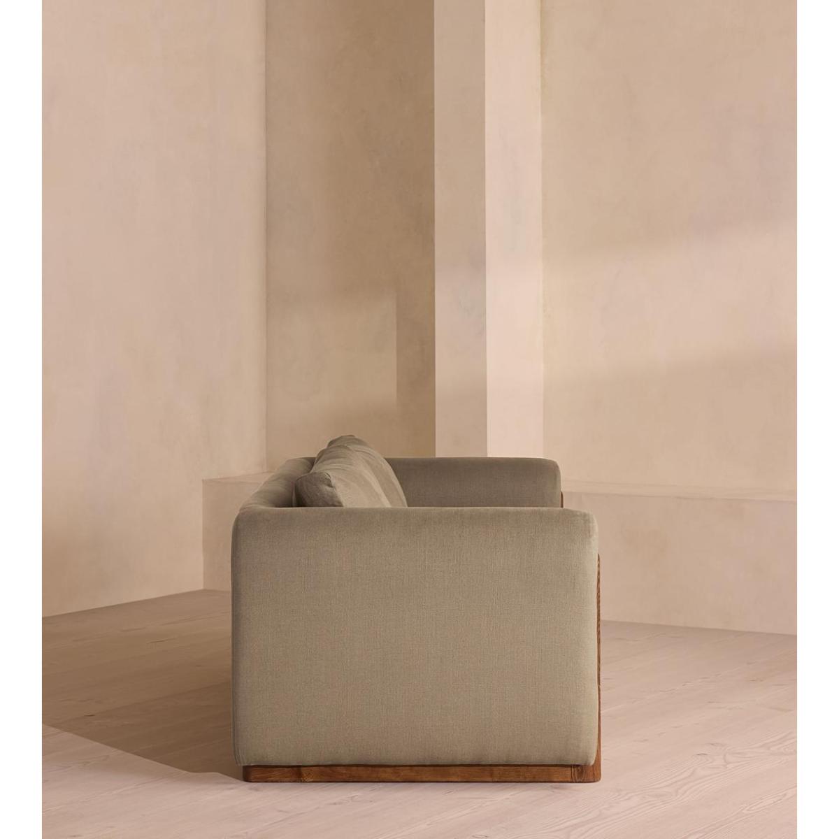 Faarell Three Seater Sofa, Linen, Mushroom – image 4