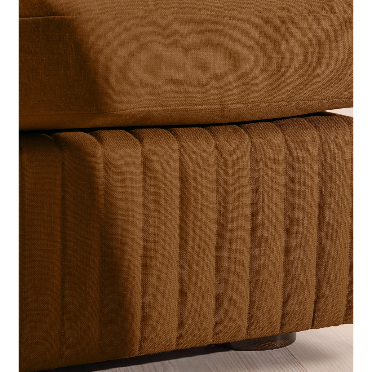 Oona Deep Sit Modular Sofa, Four Seater, Linen, Terracotta, UK – image 7