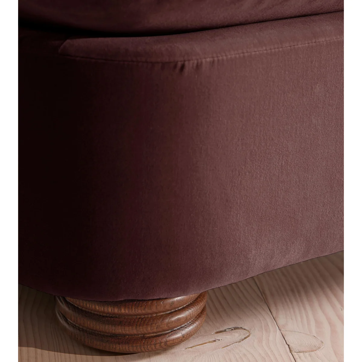 Rava Modular Sofa, L-Shape Sofa, Velvet, Aubergine, UK – image 5