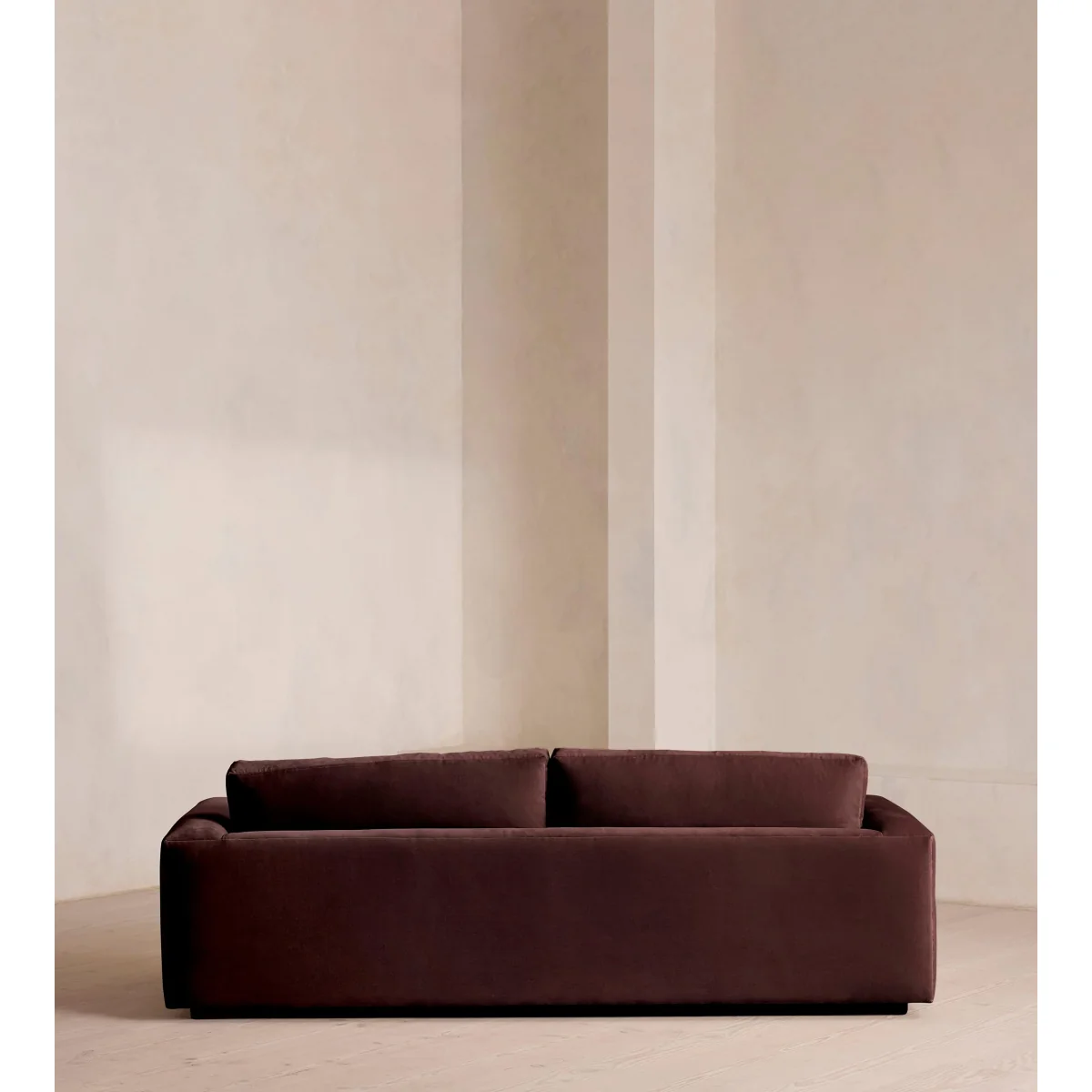 Mossley Three Seater Sofa, Velvet, Aubergine, UK – image 5