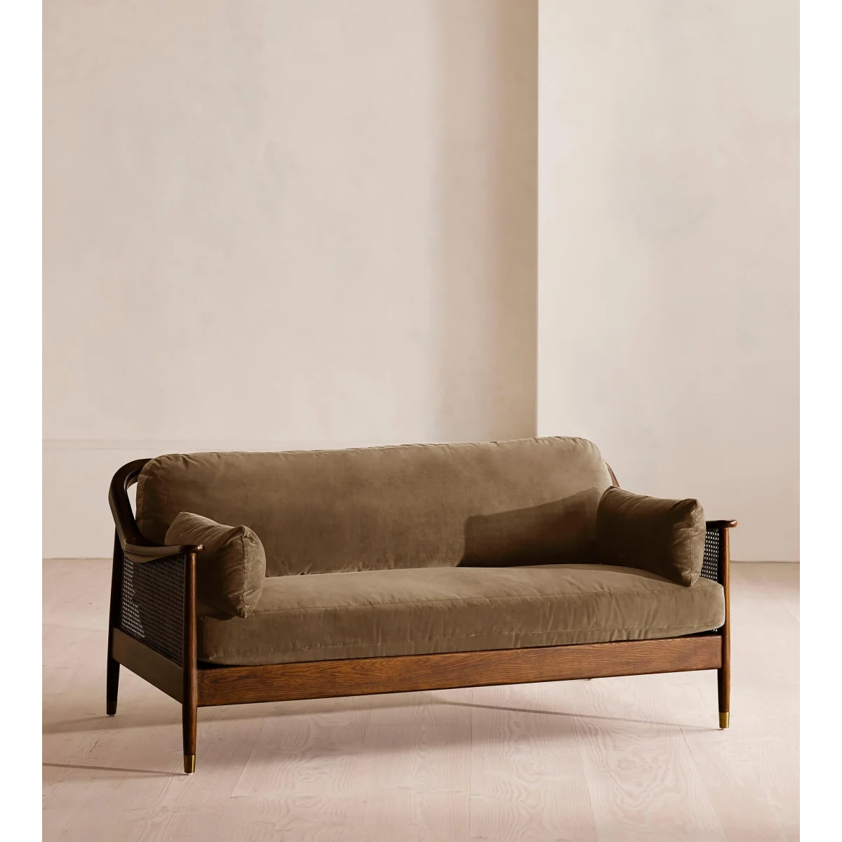 Atlanta Three Seater, Velvet, Truffle, UK – image 2