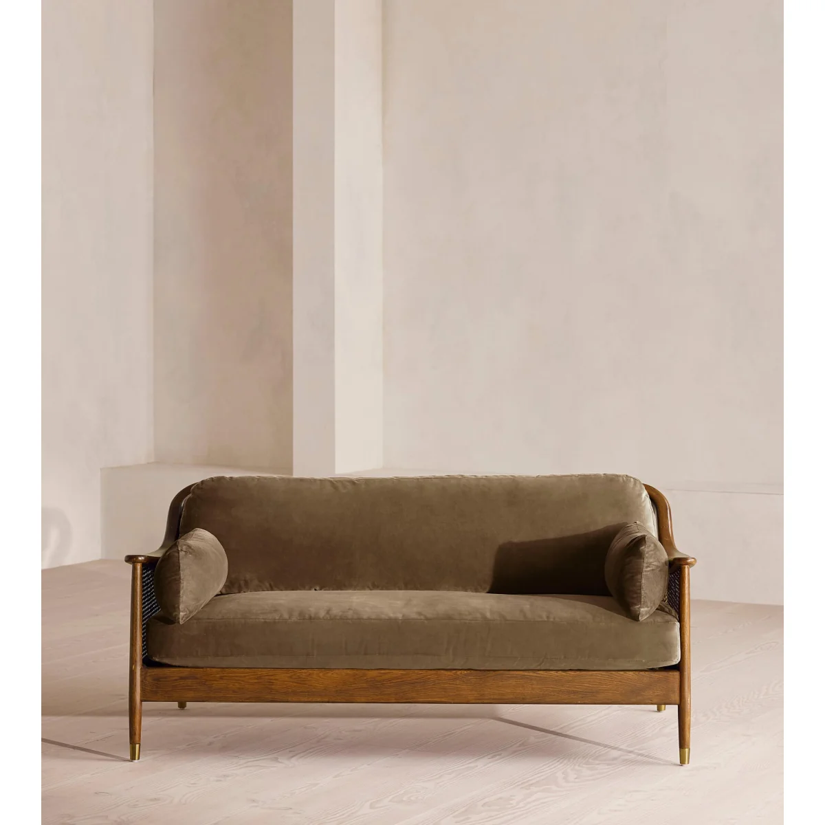 Atlanta Three Seater, Velvet, Truffle, UK – image 3