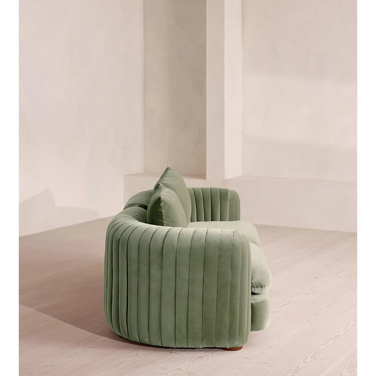 Vivienne Modular Sofa, Three Seater, Velvet, Seafoam, UK – image 4