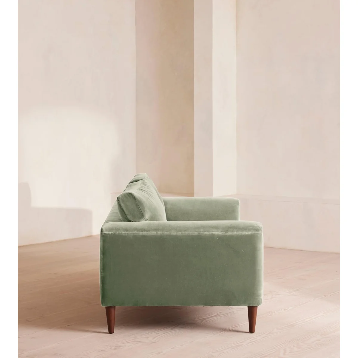 Reya Two Seater Sofa, Velvet, Seafoam, UK – image 4